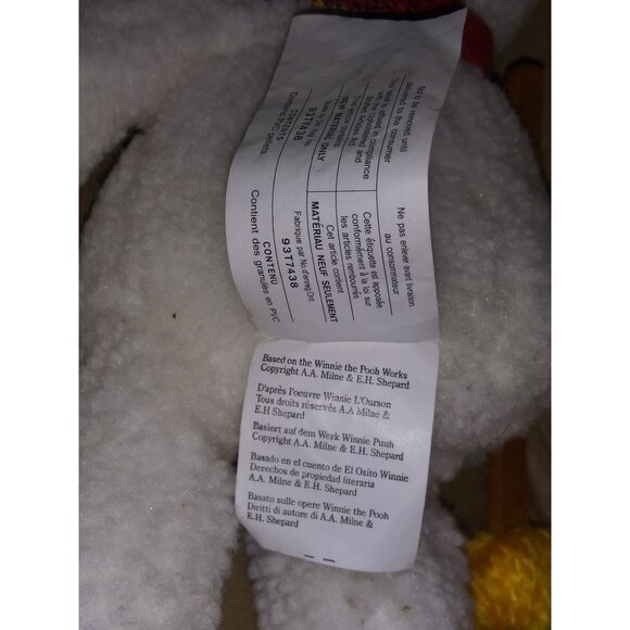 Snowman Pooh Disney Store Stuffed Plush Winnie the Pooh with Broom Bean Bag Toy - Picture 10 of 12